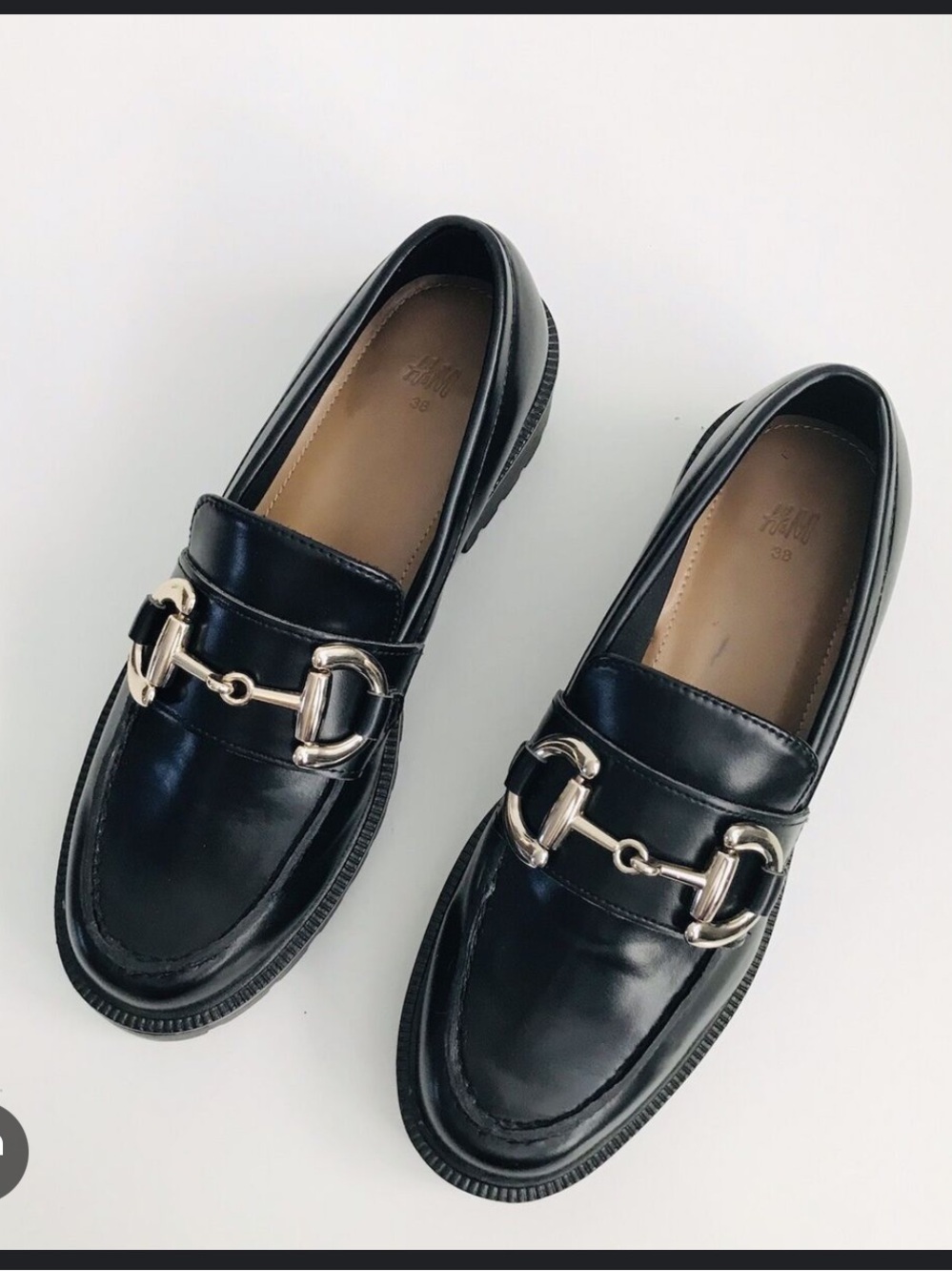 H&M Patent Leather Chunky Loafers